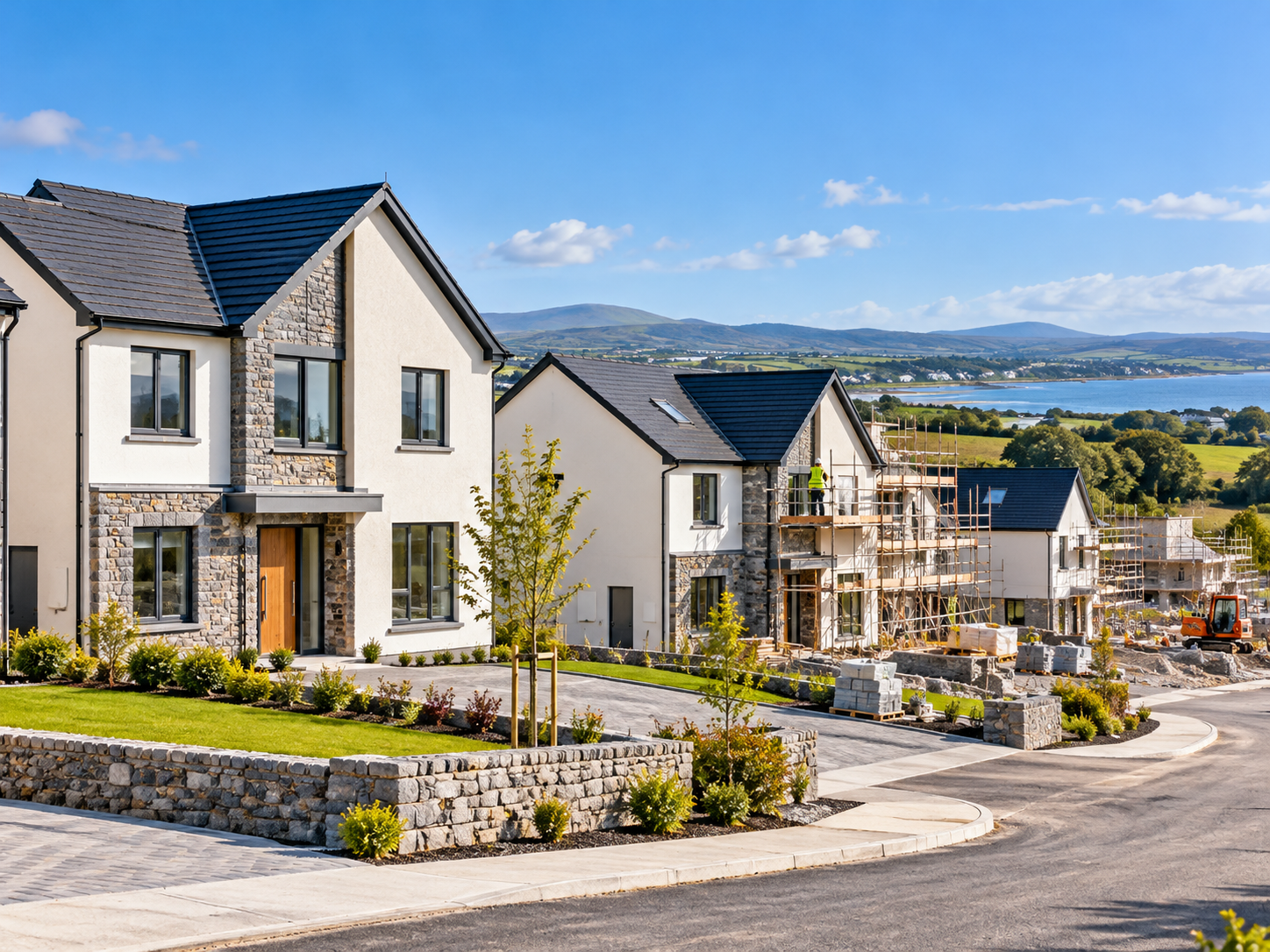 New build housing development in Ireland